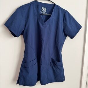 Barco One Women's Deep Navy V-Neck Scrub Top